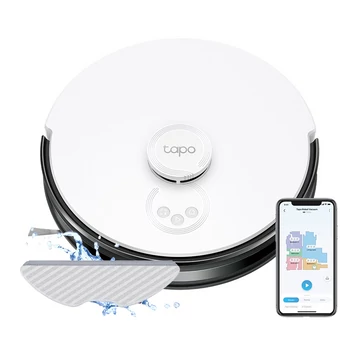 TP-Link Tapo RV30 robot porszívó 0,4 L Porzsák nélküli Fekete, Szürke, Fehér (TAPORV30)